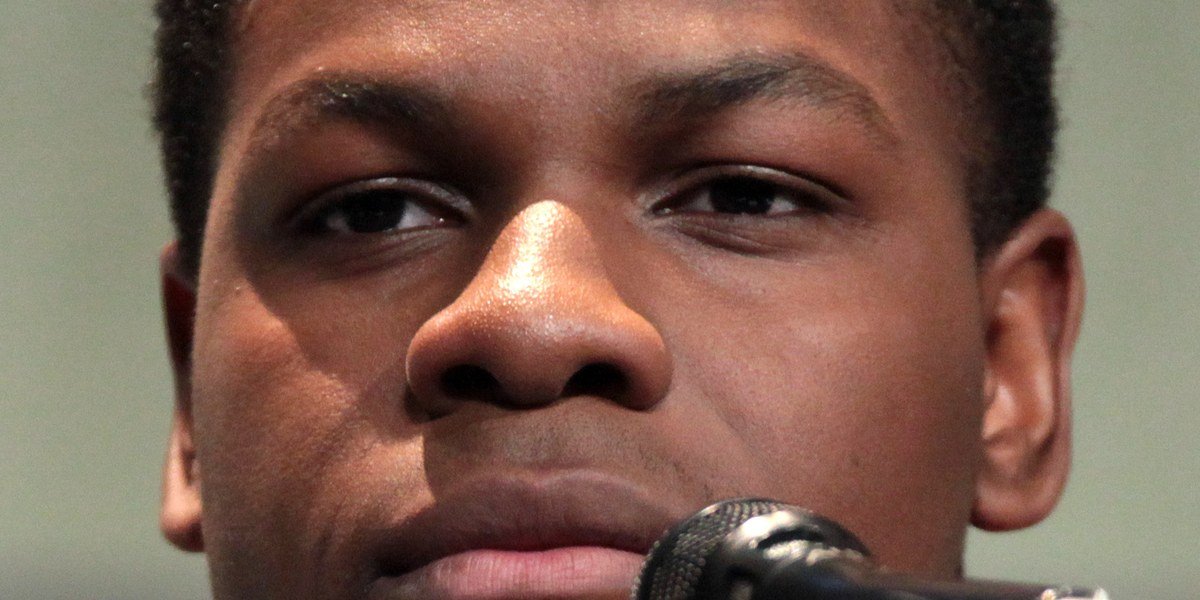John Boyega speaking at the 2015 San Diego Comic-Con panel