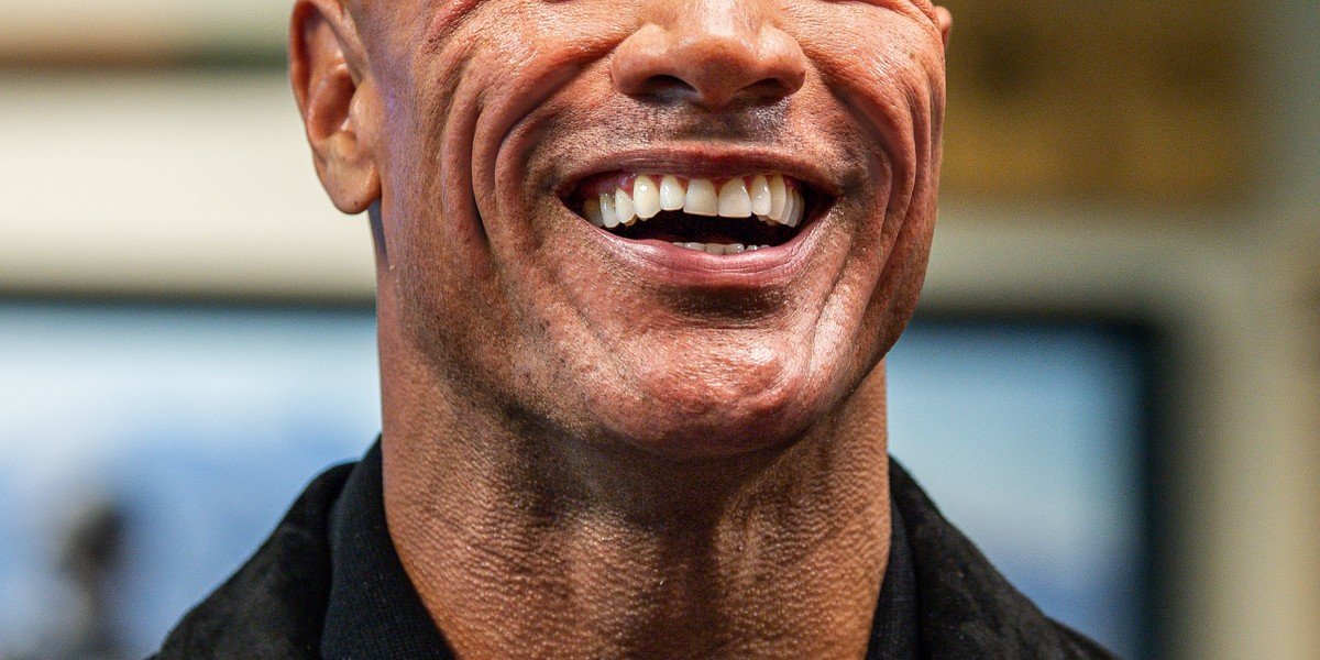 Dwayne Johnson visiting the Pentagon in 2023